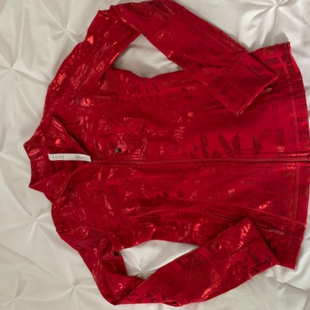 NWOT: Size 10 Lululemon Red Foil Jacket